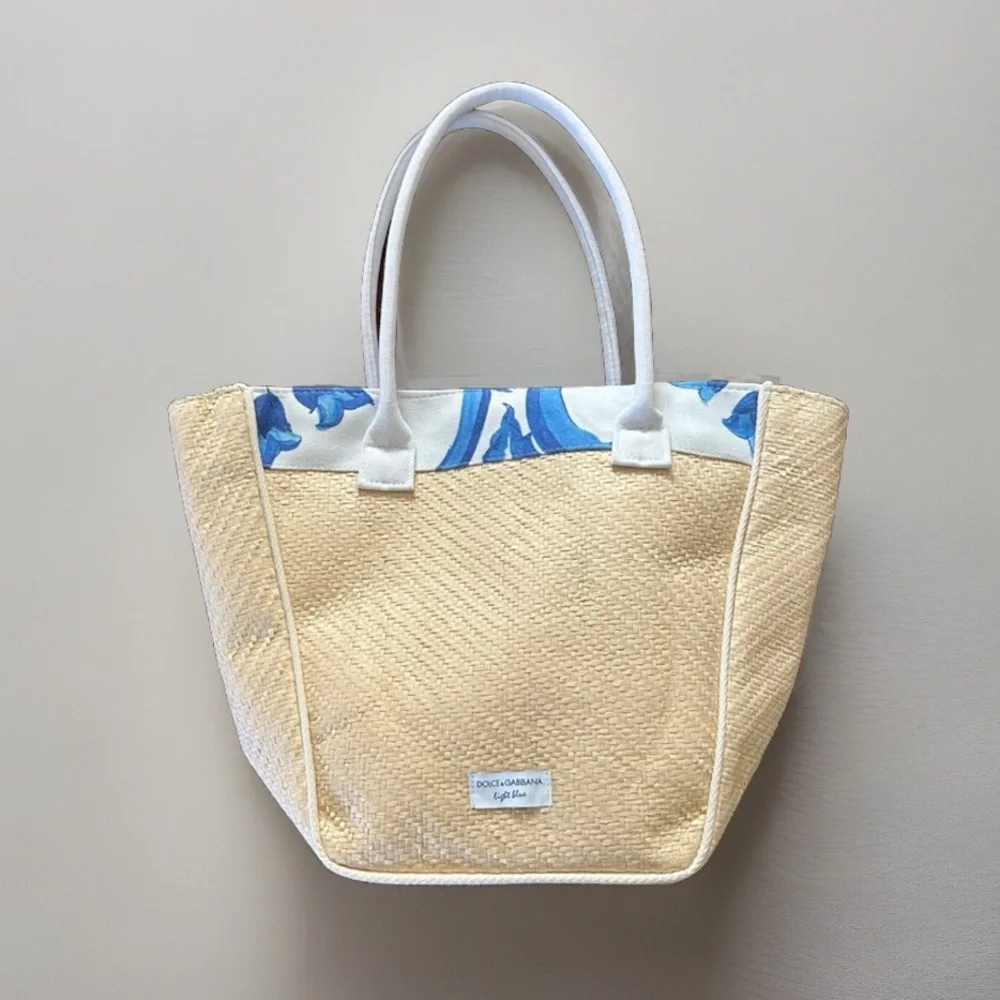 Dolce & Gabbana Beige and Blue Tote Bag - Picture 2 of 2